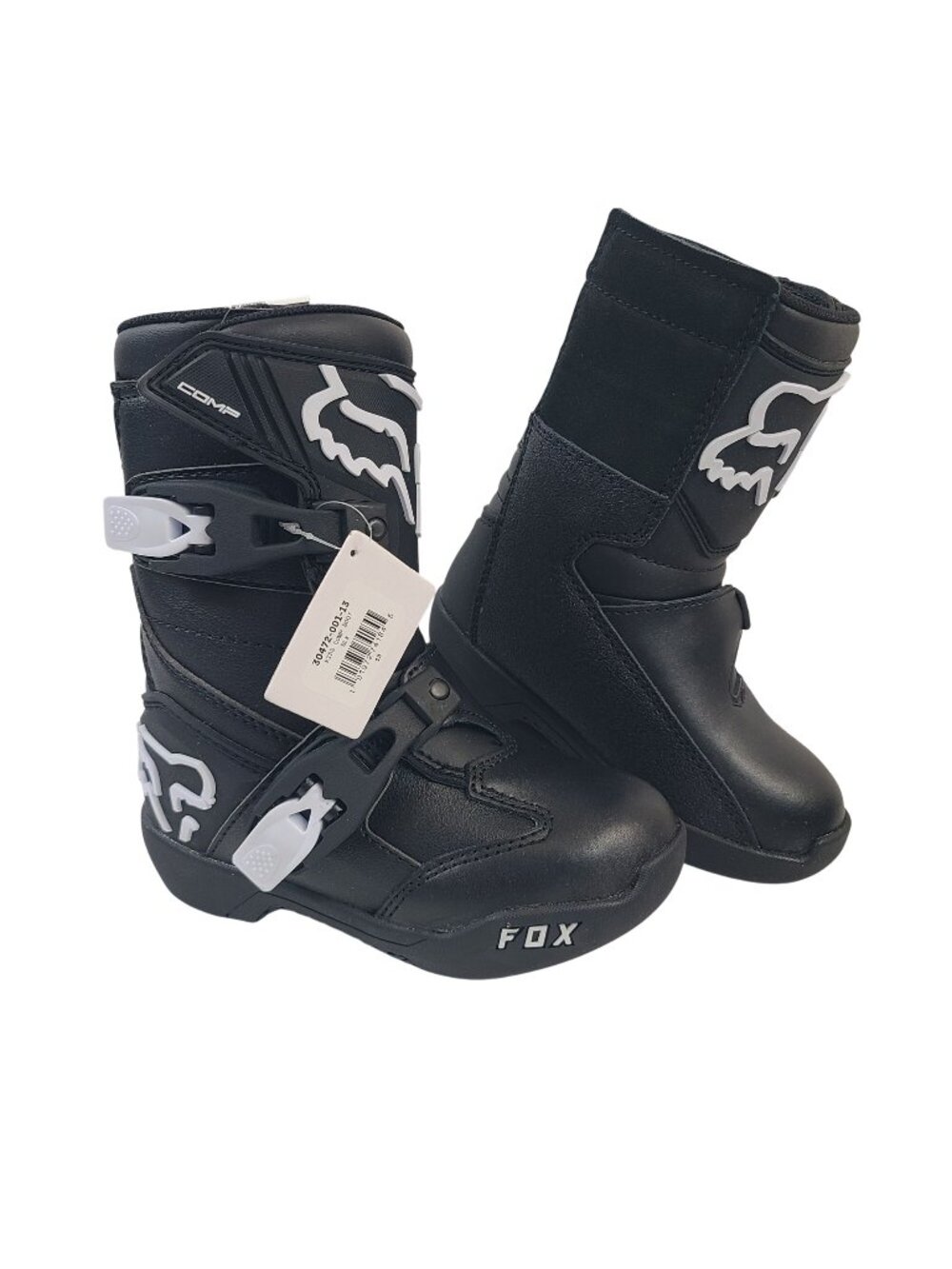 NEW Fox Kids Comp-K Motorcycle Boots Sz K13 Black Motocross Protective Footwear